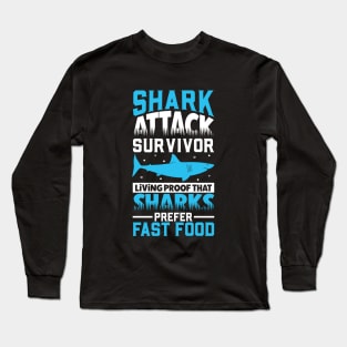 Shark attack survivor Long Sleeve T-Shirt